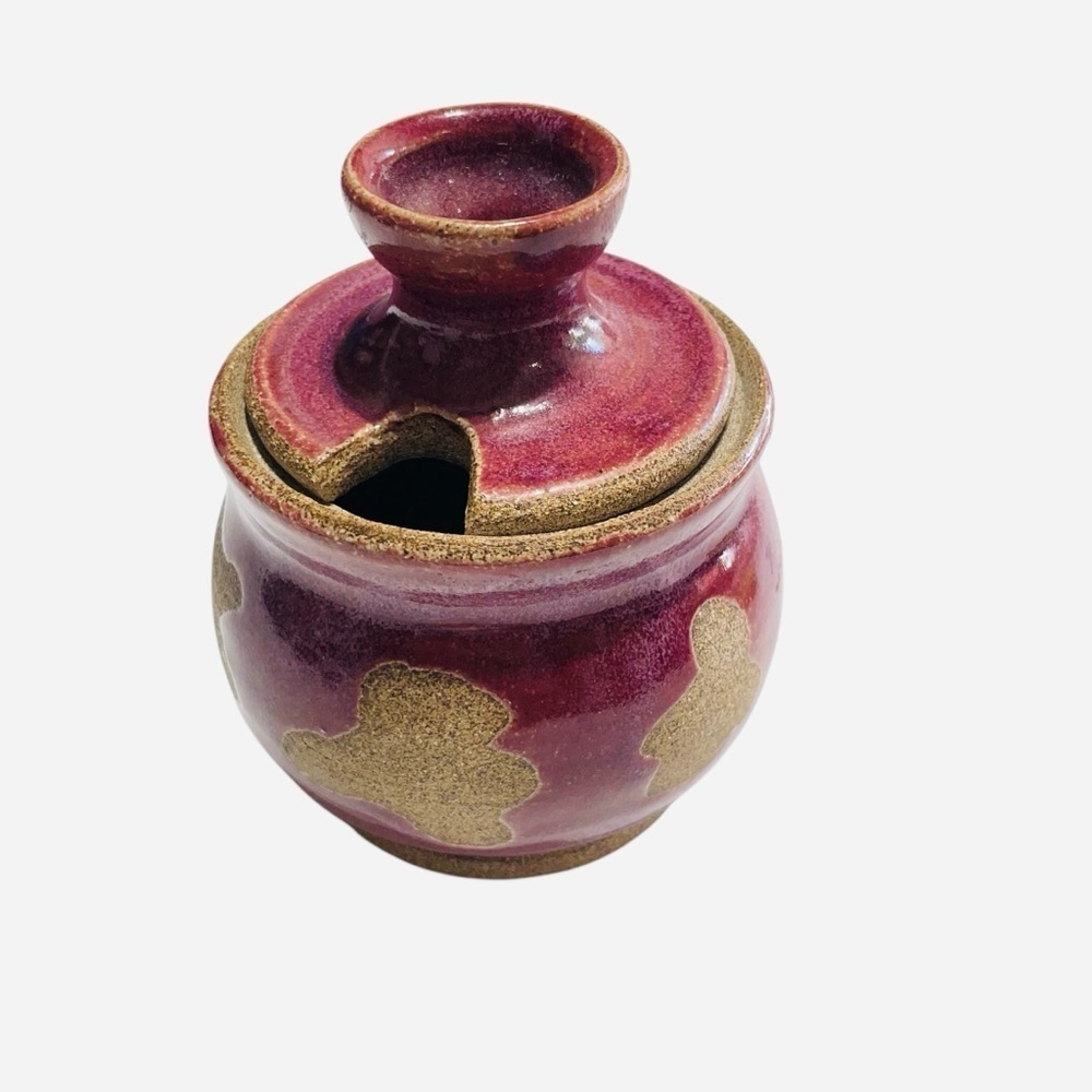 Stoneware Mushroom Lidded Storage Jar, Honey Jar, Sugar Jar, Jam Jar, Salt Jar - Picture 3 of 10